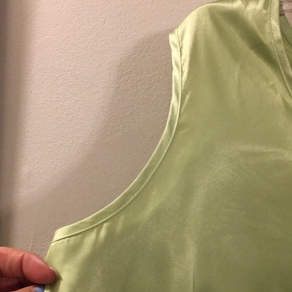Giorgio Fiorlini Pistachio Green Shiny Tank Top - Picture 6 of 9